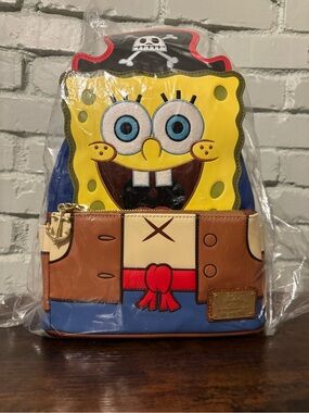 Loungefly SpongeBob Pirate Backpack NWT
